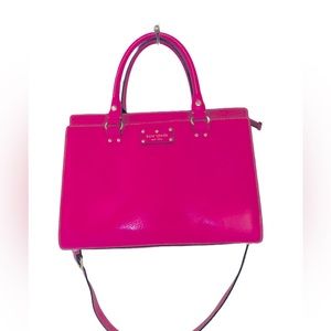 Gorgeous Kate Spade ♠️ Ruby Pink Leather Satchel RN0102760 CA57710